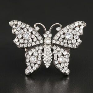 Gucci Crystal Butterfly Ring